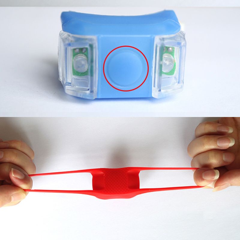 Bộ 2 Đèn Silicone Gắn Xe Đẩy Em Bé Chống Thấm Nước