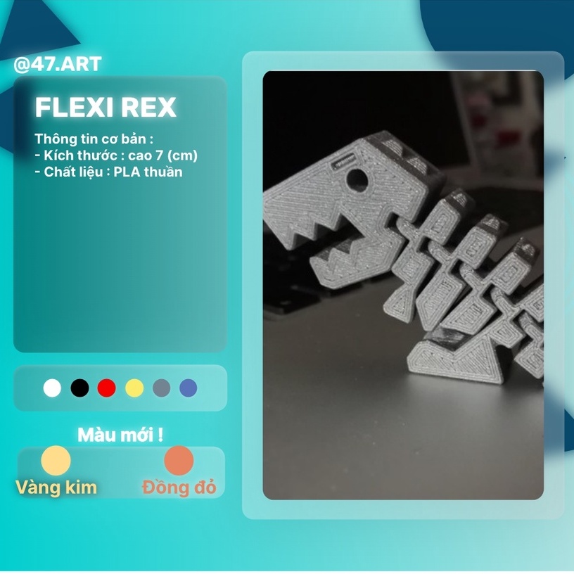 đồ chơi khớp nối, khủng long mini rex, t rex