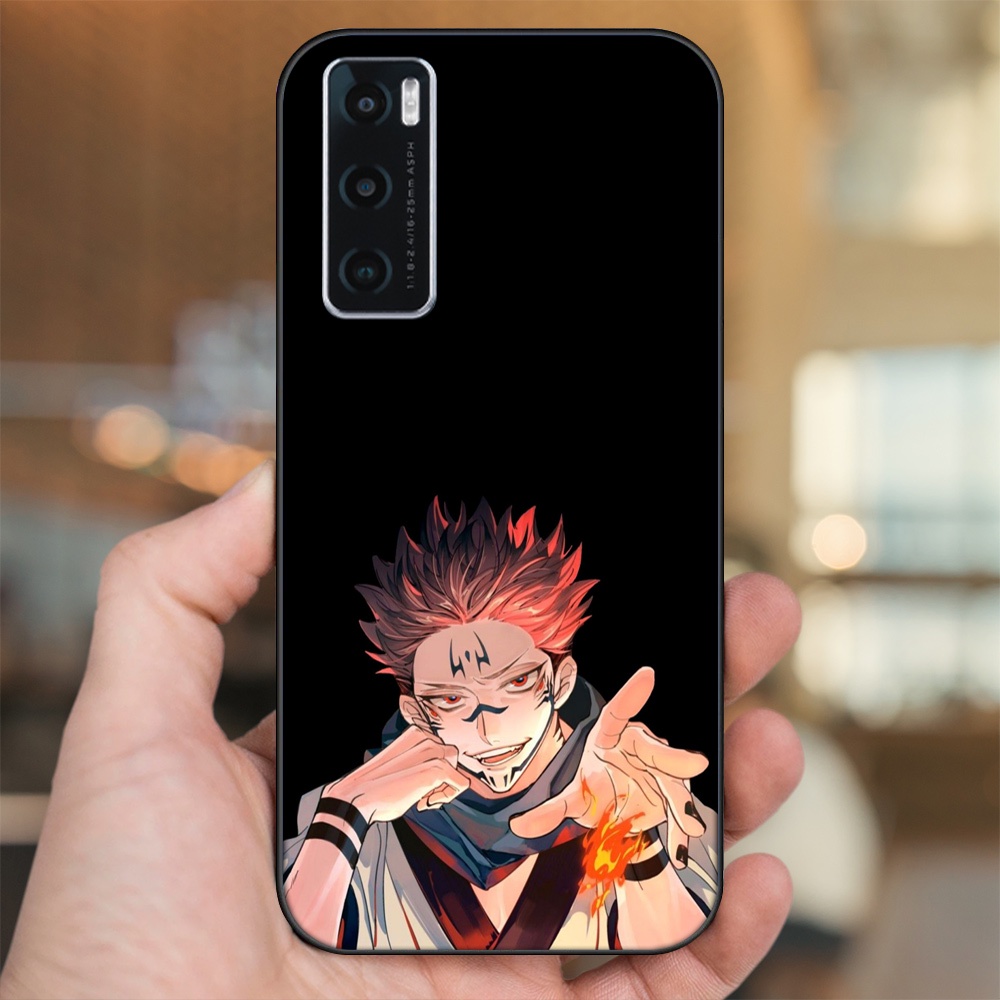 Ốp lưng Vivo V20 SE viền đen in hình Yuji Jujutsu Kaisen