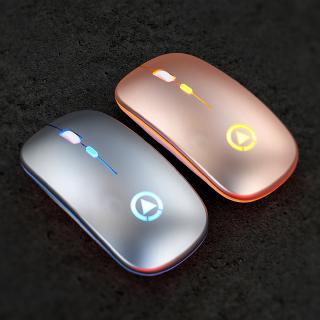 Chuột máy tính không dây a2 - đèn led, pin sạc siêu bền