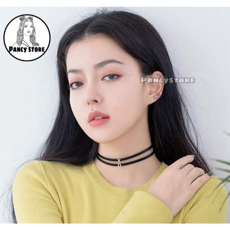 bông tai nam nữ titan hình học nhiều hình khuyên tai Unisex không gỉ