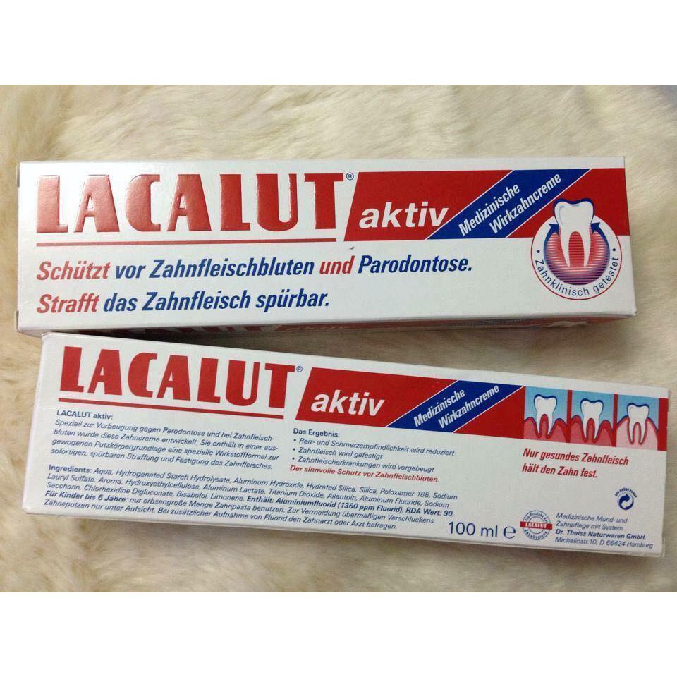 (Hàng Chính Hãng) ( Hàng Đức chuẩn )Kem đánh răng LACALUT AKTIV