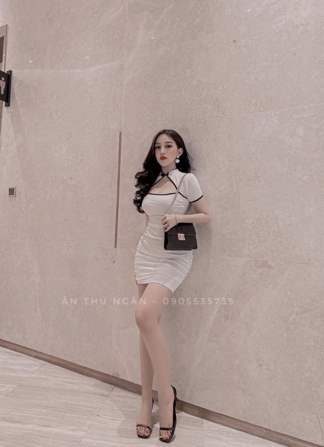 Đầm body cổ tàu khoét ngực | BigBuy360 - bigbuy360.vn