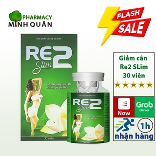 Viên uống giảm cân re2 slim⚡chính hãng⚡giảm mỡ bụng, giảm cân an toàn, hiệu quả - hộp 30 viên