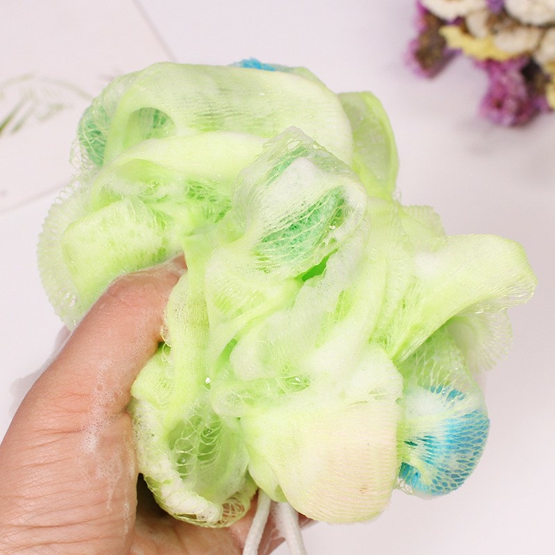 Bông Tắm Tạo Bọt Mềm Mại, Bông Tắm Có Dây Treo Tiện Ích