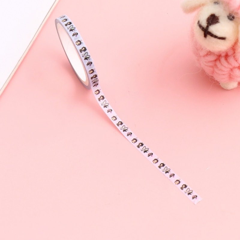 Cuộn Băng Keo 0.5cm Họa Tiết Hoạt Hình Demon Slayer Nhiều Màu Sắc DIY Kích Thước 0.5cm