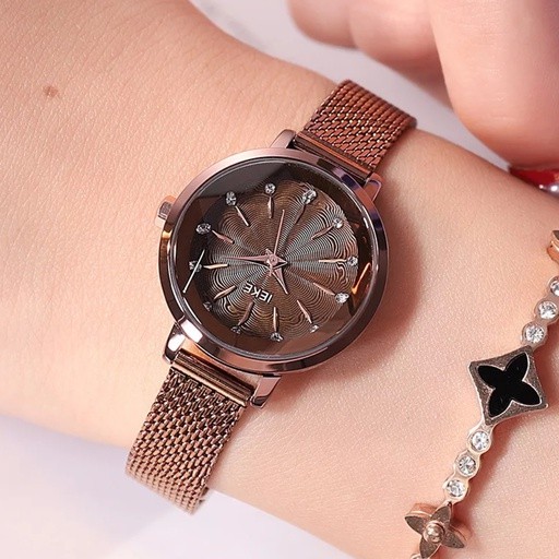 [Chính Hãng] Đồng Hồ Nữ IEKE Dây Titanium Cao Cấp - size 26mm nhỏ xinh