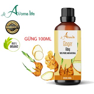 Tinh Dầu Nguyên Chất Gừng Aroma Life (10ML 50ML)