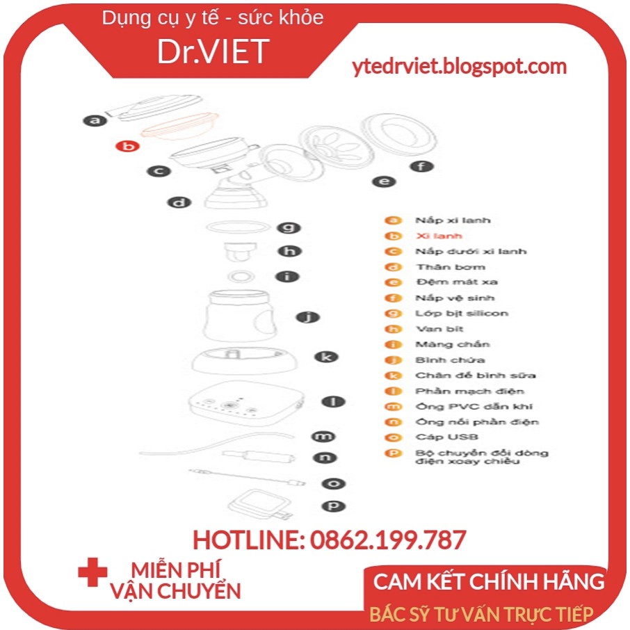 Pít-tông hút sữa bằng tay Sanity AP-154AM chính hãng cao cấp-Sản phẩm chất lượng và hiệu quả được kiểm nghiệm lâm sàng