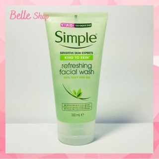 Sữa rửa mặt Simple Kind To Skin Refreshing Facial Wash Gel 150ml - Belle Shop