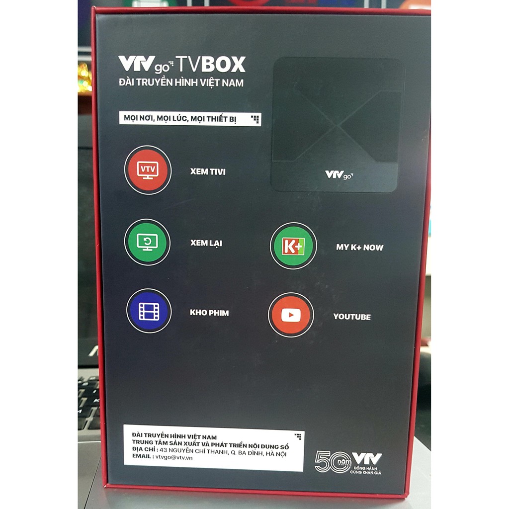 Box VTVGo New - V3- 2021 - Có kèm điều khiển giọng nói chính hãng VTVGO