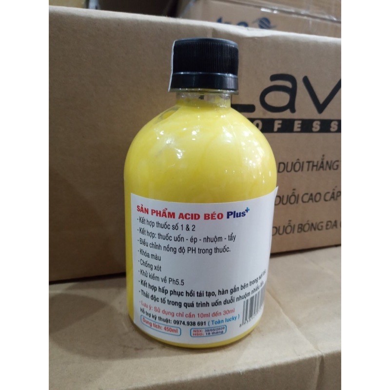 Axit béo hỗ trợ tóc uốn, duỗi, nhuộm, phục hồi tóc chuyên sâu ( chống xót, khóa màu, khử kiềm )450ml