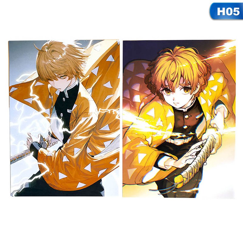 flowersqueen Áp Phích Dán Tường Trang Trí Hình Nhân Vật Anime