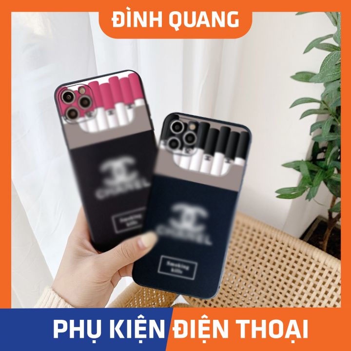 Ốp lưng iphone cạnh vuông cha.nel smok 6/6plus/6splus/7/7plus/8/8plus/x/xr/xs/11/12/pro/max/plus/promax - ĐQ Store