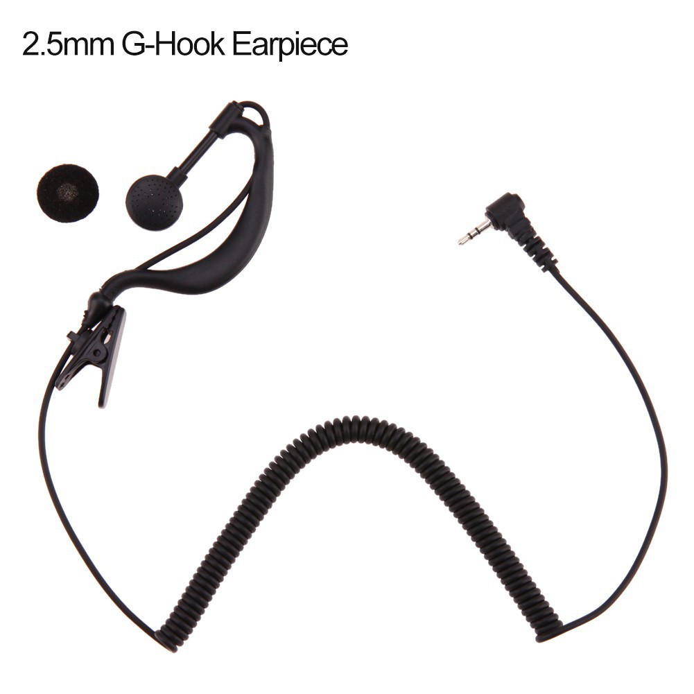 Tai Nghe Nhét Tai Kèm Dây Cáp Xoắn Ốc 2.5Mm Cho Motorola Icom