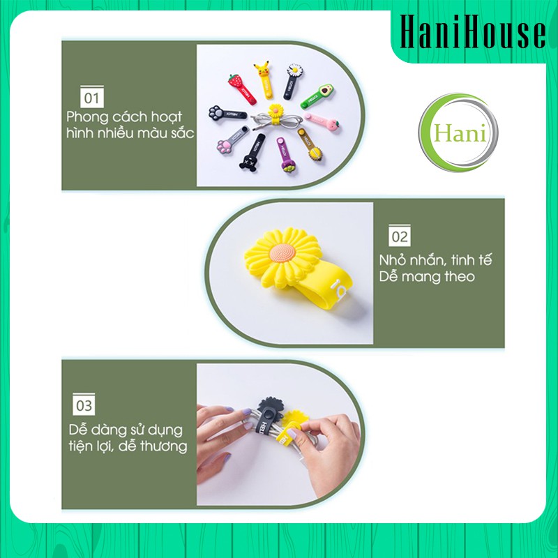 Phụ kiện Dây Quấn Cúc Bấm Bảo Vệ Tai Nghe Cáp Sạc Điện Thoại Đa Năng Hình Xinh Xắn Nhiều Màu Sắc Chất Liệu Silicon Hani | BigBuy360 - bigbuy360.vn