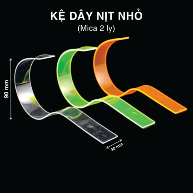 Combo 10 kệ mica trưng bày dây nịt