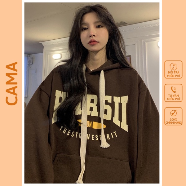 Áo nỉ hoodie nữ form rộng cute hàn quốc CaMa Store M396 | BigBuy360 - bigbuy360.vn