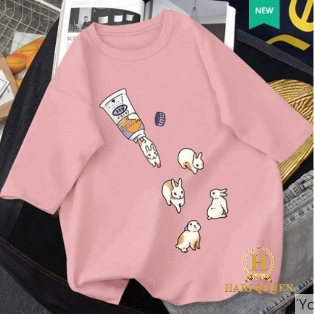 [FREESHIP ĐƠN TỪ 50K] Áo phông thỏ chui HARI0420