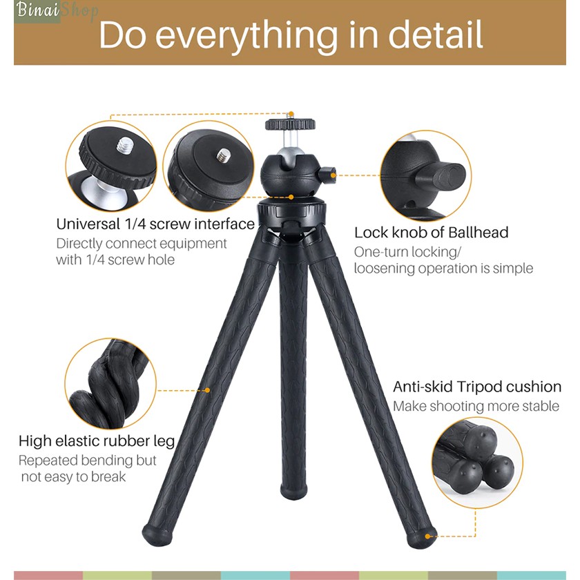 Chân đế tripod bạch tuộc cho điện thoại Ulanzi MT-07