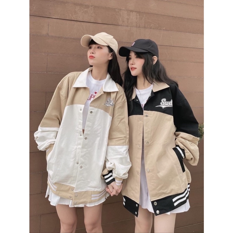 Áo Khoác Jacket BOB Vải Kaki Form Rộng Unisex Ulzzang