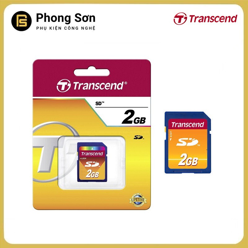 Thẻ nhớ máy ảnh SD 2GB Transcend , Chính hãng , Bảo hành 60 tháng | BigBuy360 - bigbuy360.vn