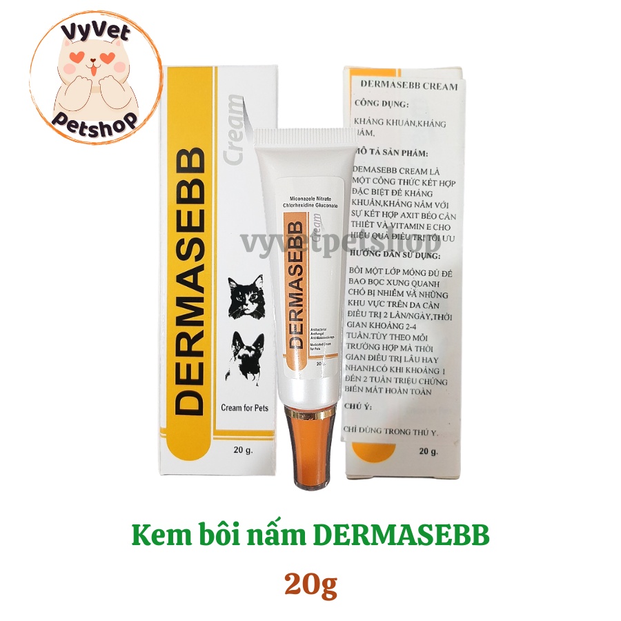 Kem bôi nấm Dermasebb cho chó mèo
