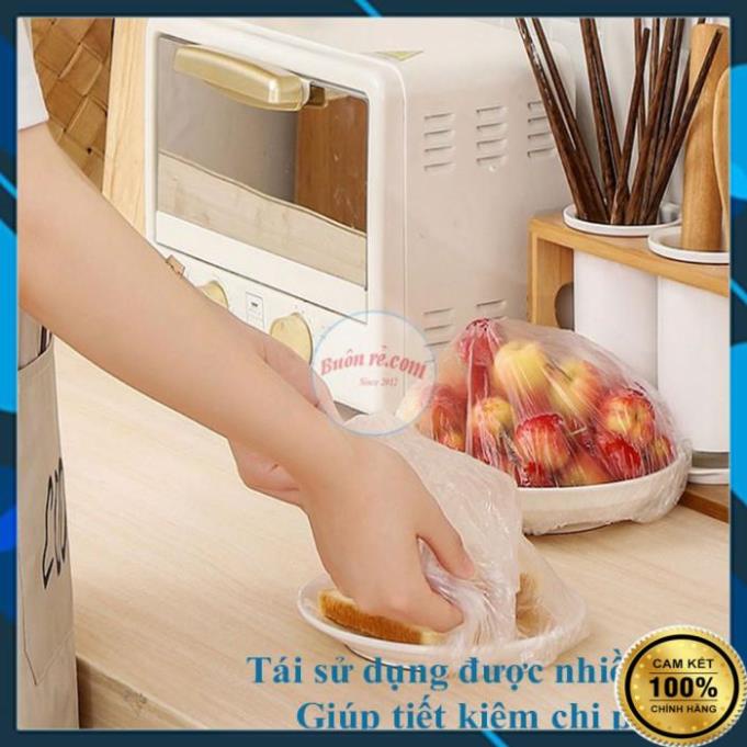 Set 100 màng bọc thực phẩm tặng túi gấu dây rút siêu dễ thương