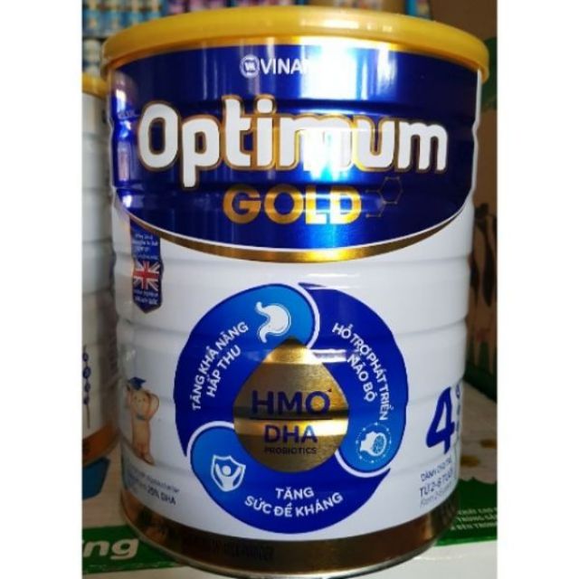 Sữa bột Optimum Gold 4 hộp thiếc 1,5kg mẫu mới HMO