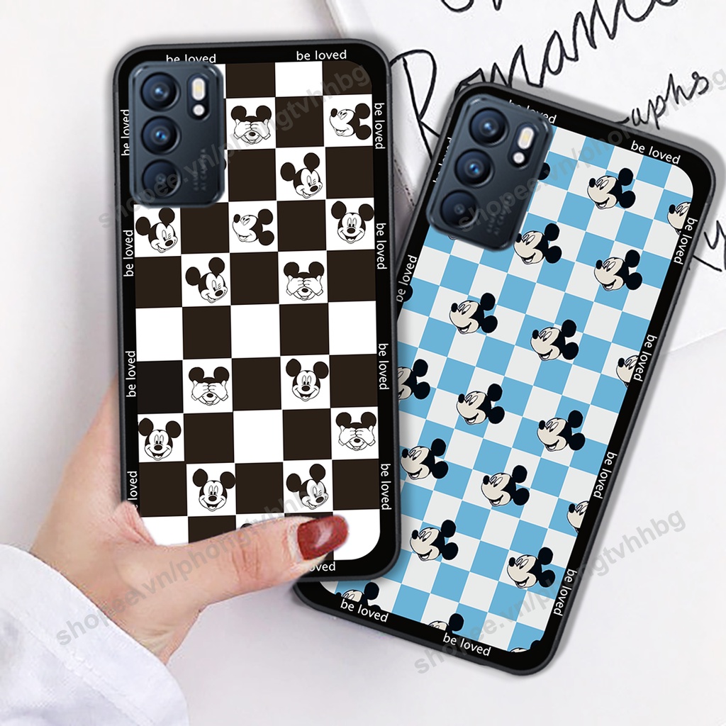 Ốp lưng Oppo Reno6 / Reno6 Z 5G / Reno 6  ốp họa tiết trái tim caro, chuột mikey thể thao cực đẹp cute cực bền bỉ