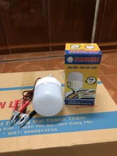 BÓNG ĐÈN LED 20W/12V- KẸP BÌNH ẮC QUY.
