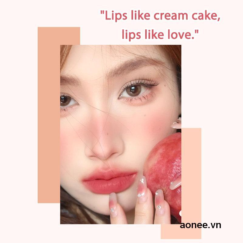 ✨✨Son môi màu nhung lì mềm mại chống thấm nước lâu trôi nội địa trung