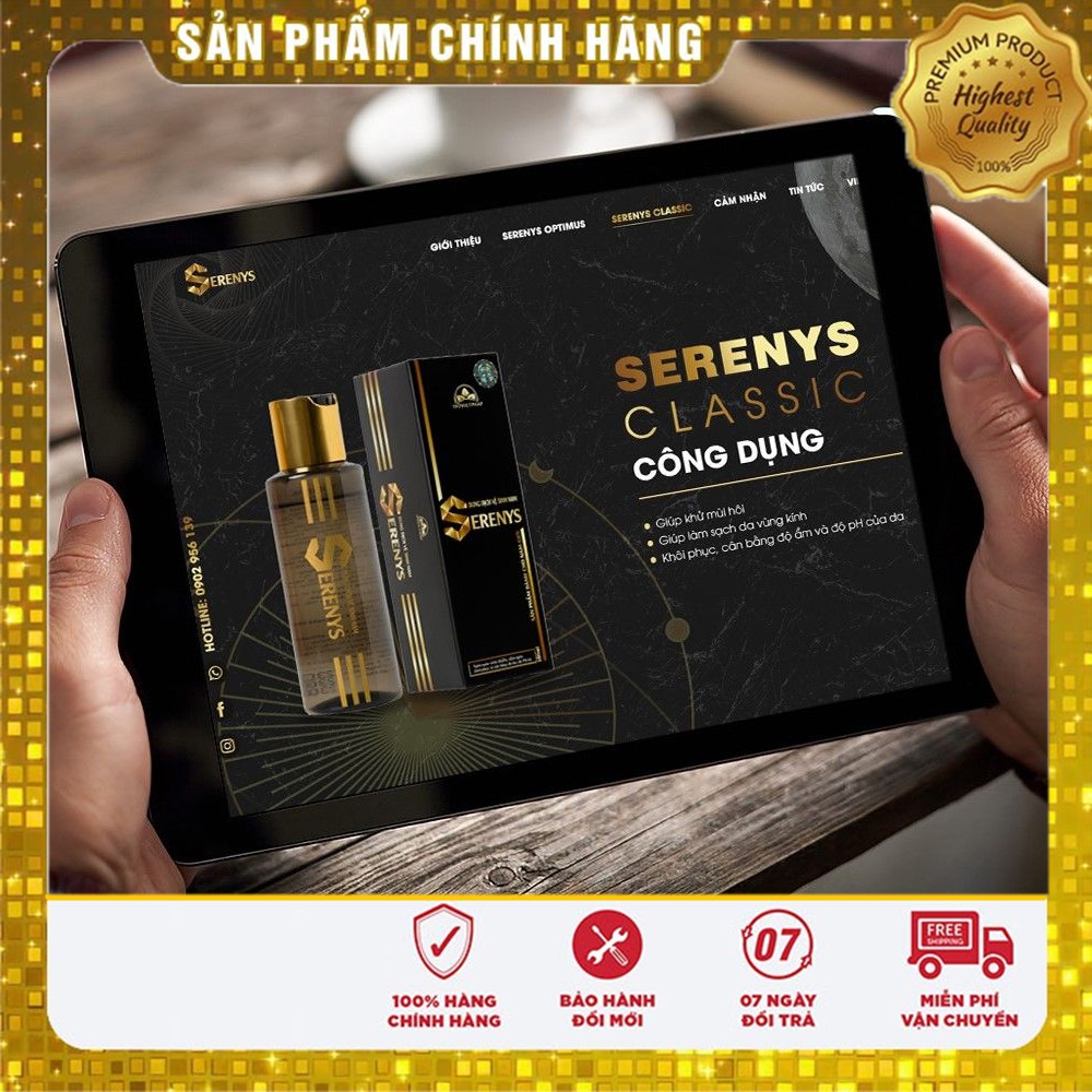 Vệ Sinh Nam Giới Dung Dịch Vệ Sinh Bọt Vệ Sinh Cho "Ciu" Giúp Khử Mùi Hôi Kháng Khuẩn Vùng Kín Serenys 100ml