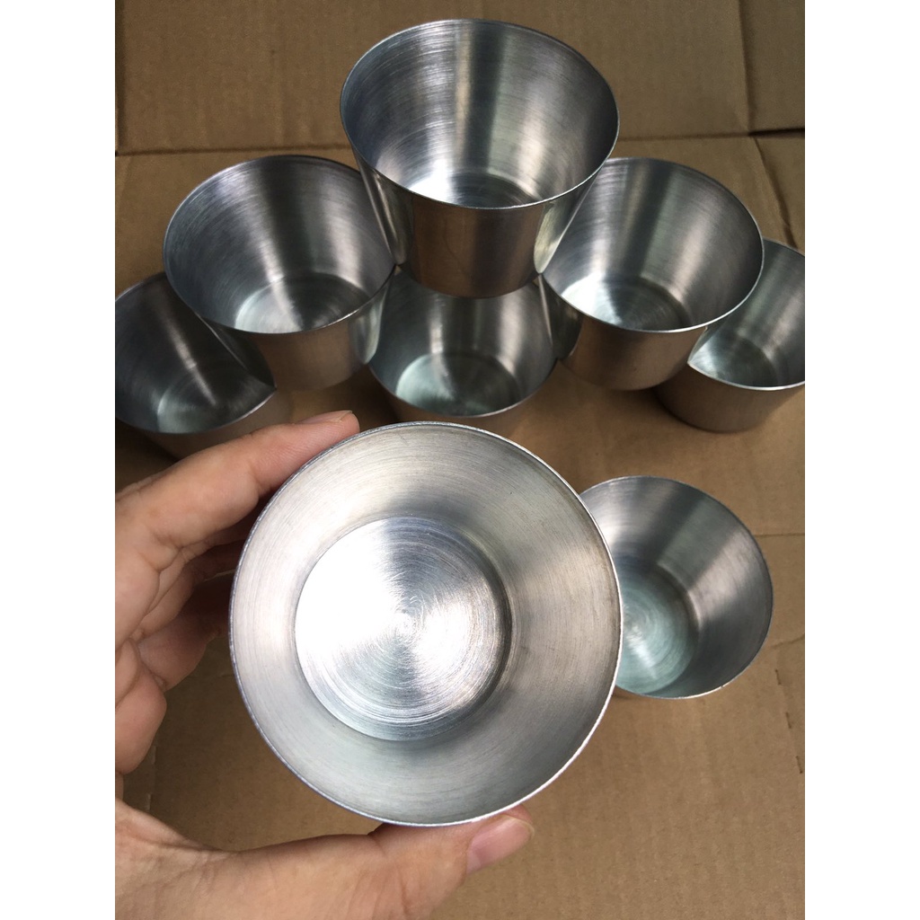 Ly Nhôm ( khuôn bánh da lợn, khuôn bánh plan, khuôn cupcake 4.5,5.5cm, 7.5cm )