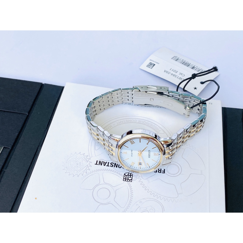 Đồng Hồ Nữ CITIZEN Eco-drive EW1584-59A Chính Hãng Tặng Dây Da Cao Cấp
