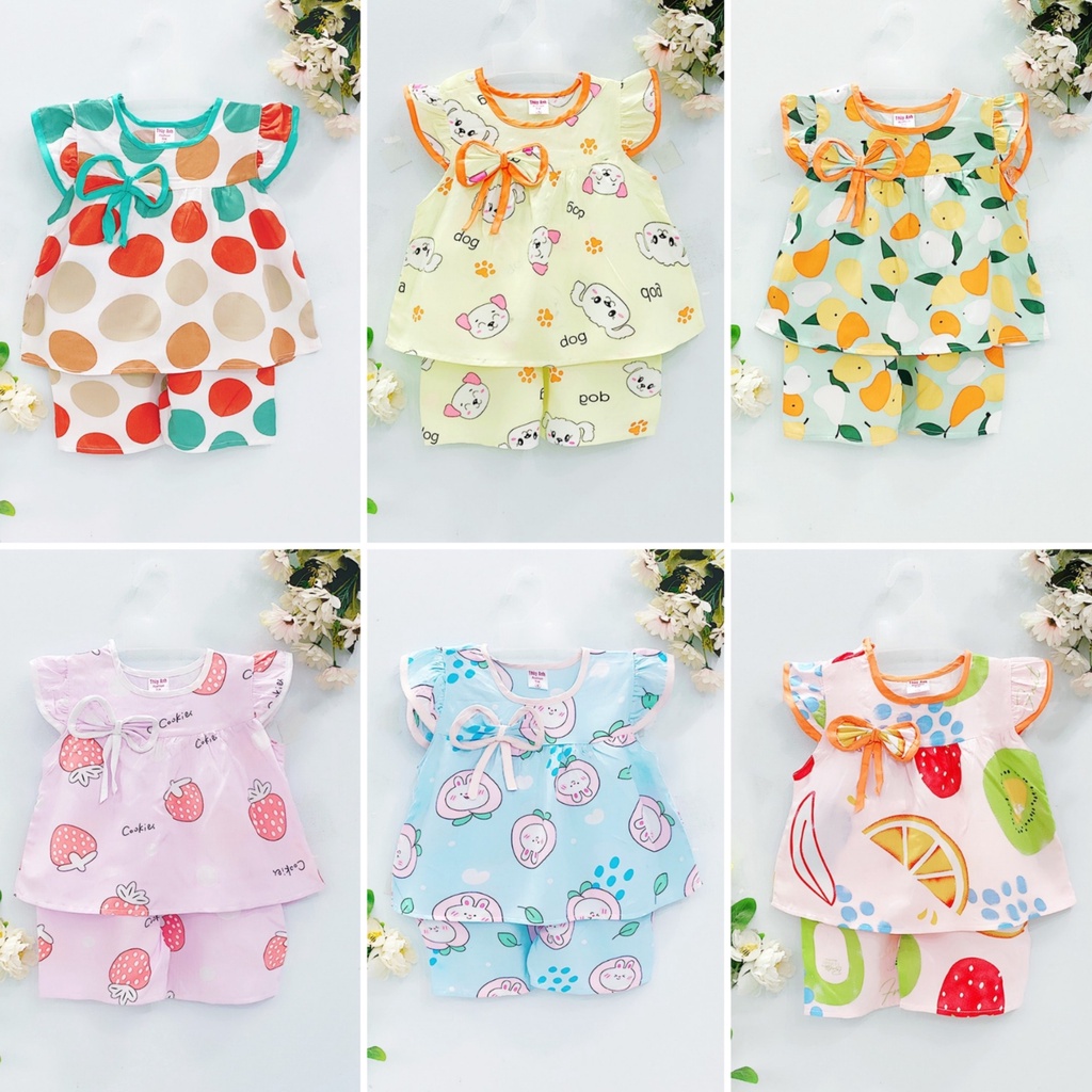 [Bé 9-37kg] Bộ TOLE, LANH CÁNH TIÊN QUẦN ĐÙI BE GÁI - chất vải tole, lanh 2 da mem, mịn không co rút [ Hàng đẹp loại 1]