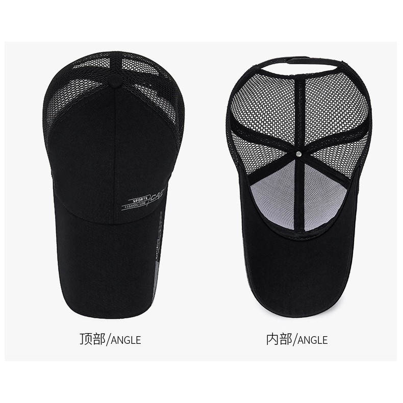 Mũ lưỡi trai cotton nhanh khô có thể điều chỉnh kích cỡ