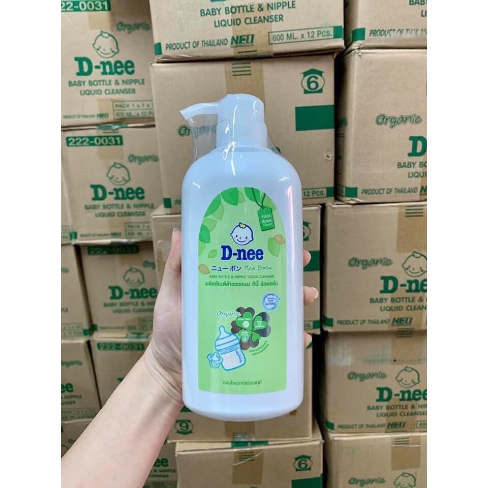 Nước súc rửa bình sữa Dnee Organic-Thailand 600ML-620ML [CHAI HOẶC BỊCH]