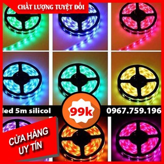 Cuộn đèn Led dây dán 5m bọc silicon
