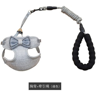 dây dắt yếm body có nơ dành cho chó mèo