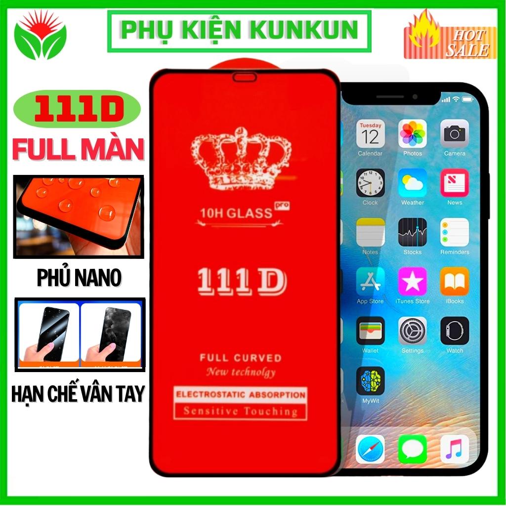 Cường lực iphone xs max 11 pro max 7 plus 8 plus x xr 12 pro max 13 pro max 6 6s - Dán Full Màn Hình 111D