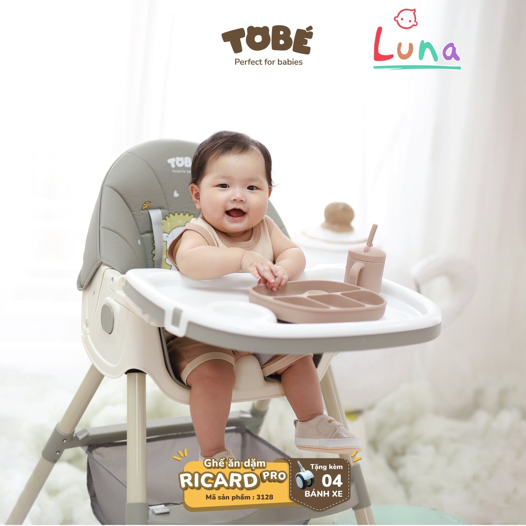Ghế Ăn Dặm Ricard Pro Tobé Bản Ngả Cao Cấp Gập Gọn Cho Bé Từ 6 Tháng Lunakidsbaby