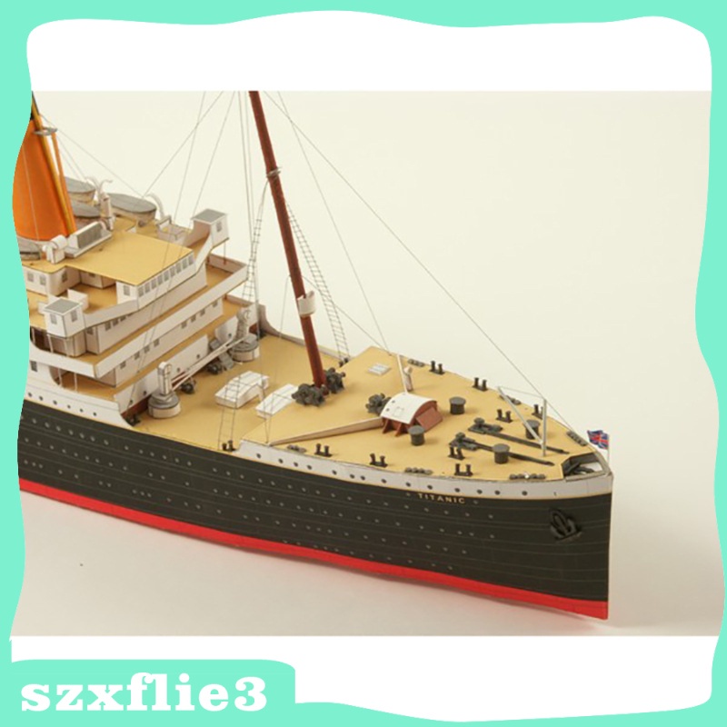 Mô Hình Tàu Titanic 3D Bằng Giấy Tỉ Lệ 1 / 400 Để Bàn Trang Trí DIY