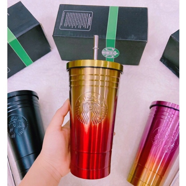LY GIỮ NHIỆT NÓNG LẠNH STARBUCK (tặng kèm ống hút)