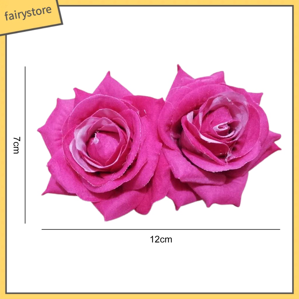 Lược Cài Tóc Hình Hoa Hồng Chống Trượt Trang Trí Cô Dâu