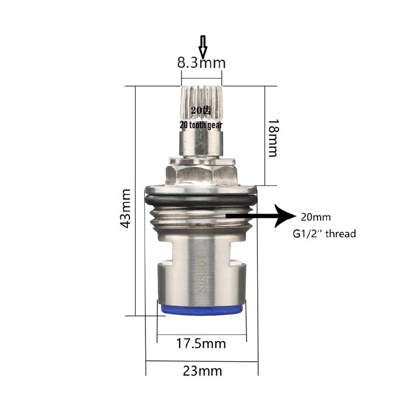 Lõi vòi nước Inox 304,Hàng Cao Cấp