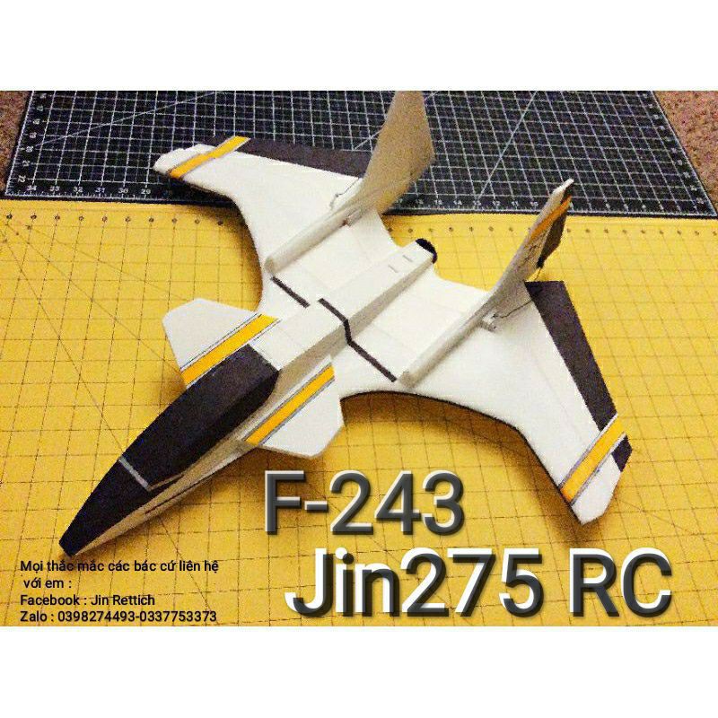 Kit máy bay F243 scale 2 lớp cánh sải 85cm ( tặng đế gỗ)