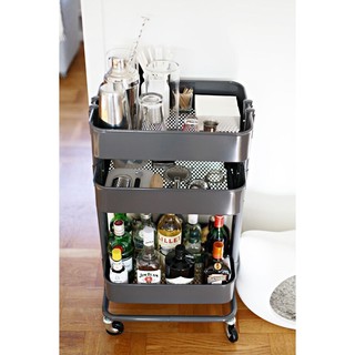 Xe kệ đẩy 3 tầng RÅSKOG IKEA - Đen