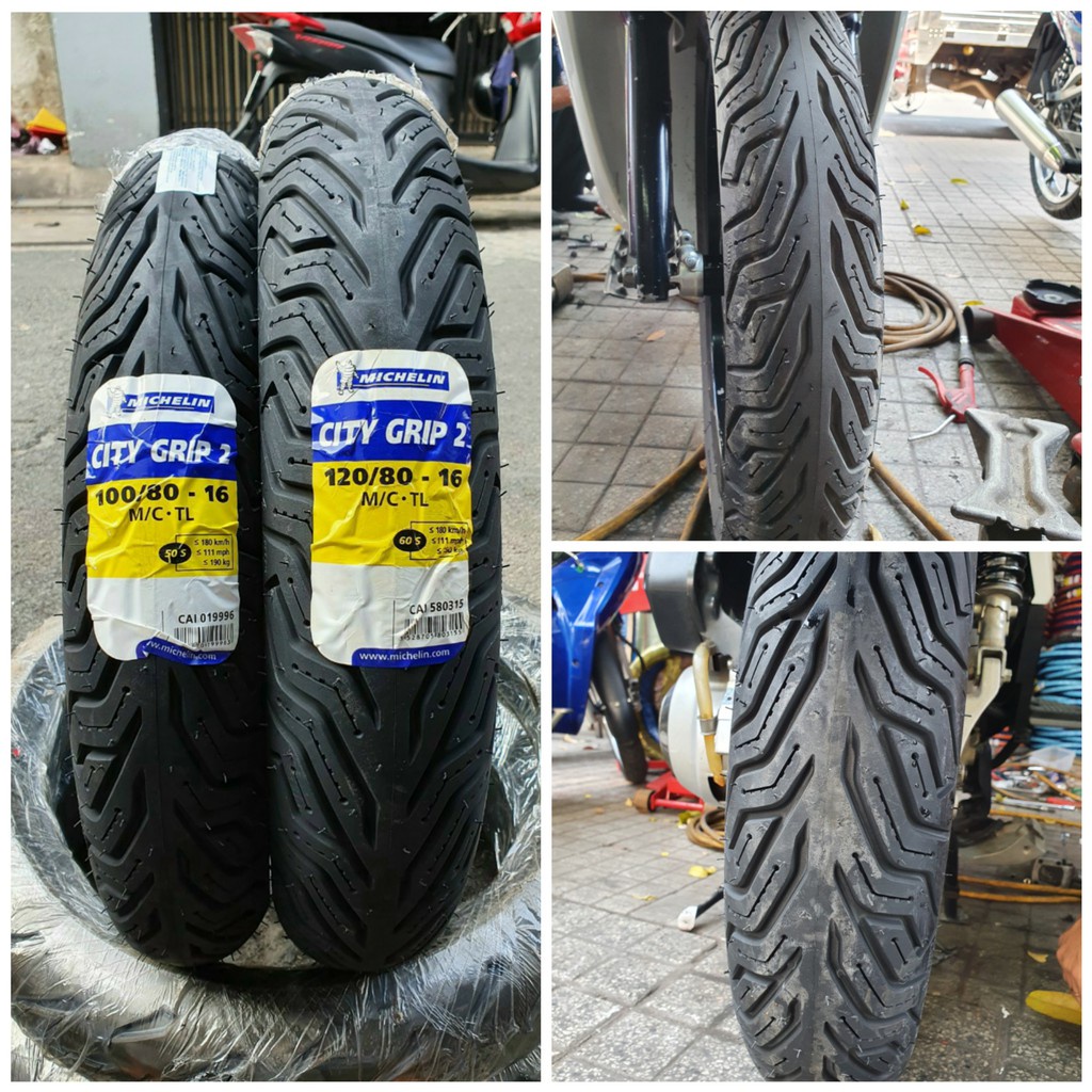 Cặp vỏ Michelin City Grip 2 Gắn Sh 150, 300 , 350i chính hãng nhập Châu Âu