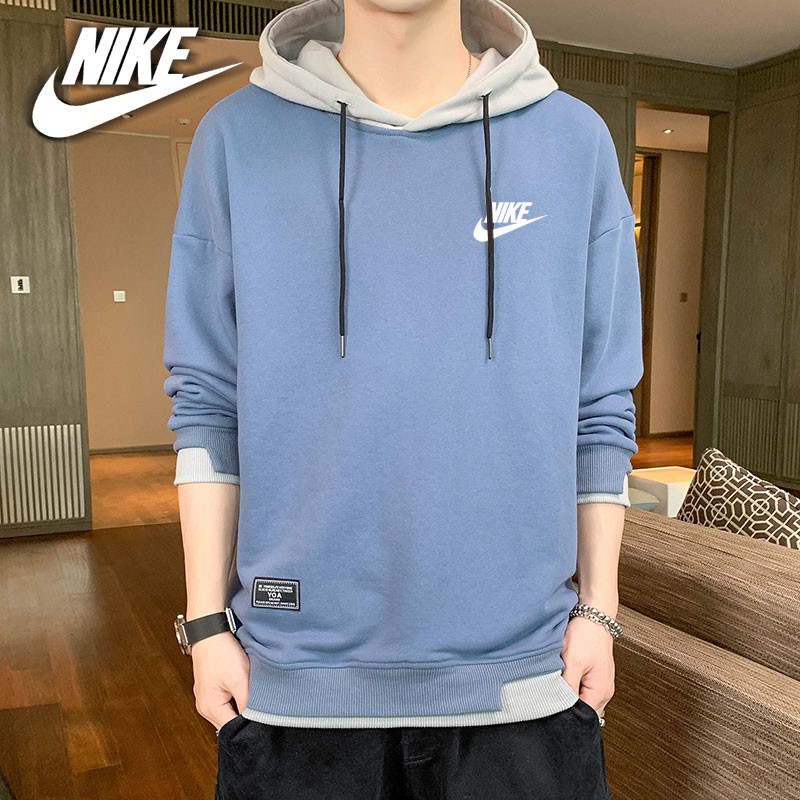 Nike Áo Hoodie Tay Dài Dáng Rộng In Họa Tiết Thời Trang Cho Nam Và Nữ